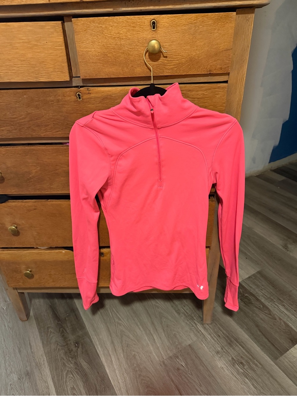 Under Armour Women's Hot Pink Quarter-Zip Long Sleeve Pullover